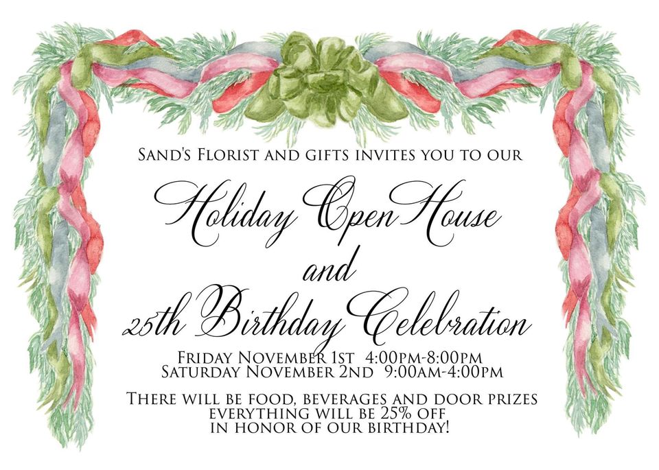 Holiday Open House and 25th Birthday Celebration