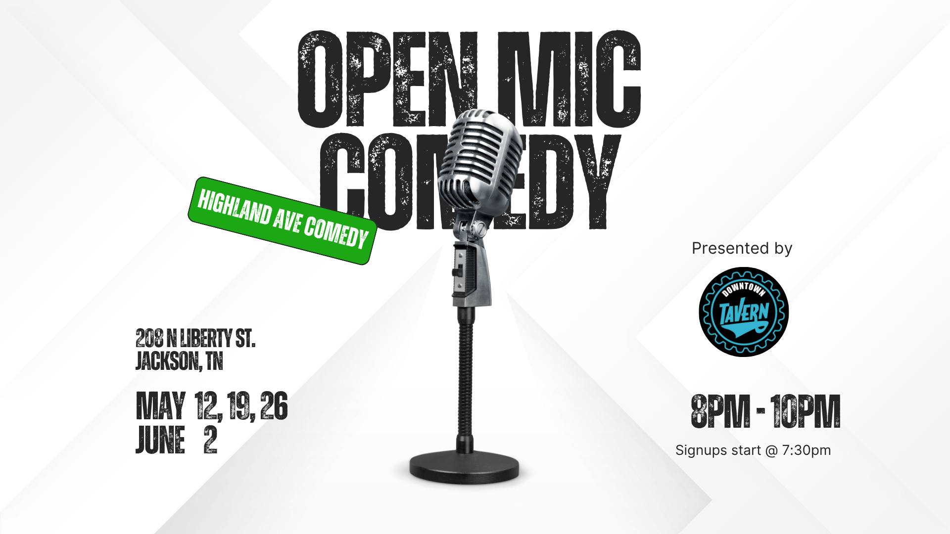 Open Mic Comedy Night w/ Highland Ave. Comedy