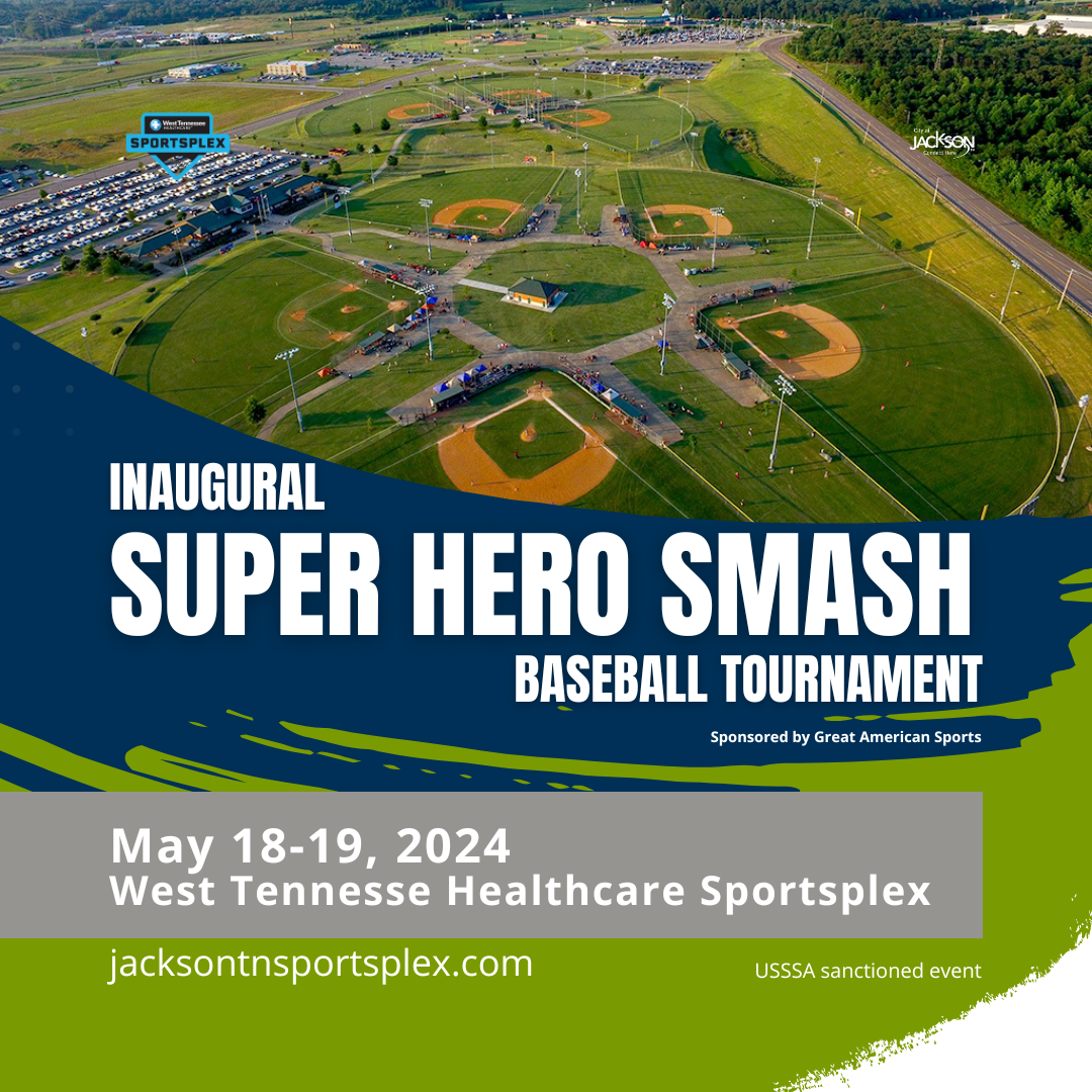 Inaugural USSSA Super Hero Smash Baseball Tournament to be held at West Tennessee Healthcare Sportsplex